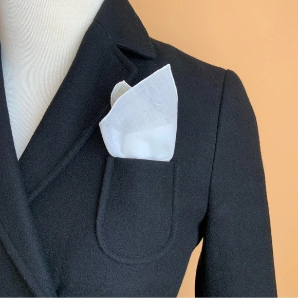 JOE FRESH Black Double Breasted Wool Blazer Size XS - Picture 5 of 16